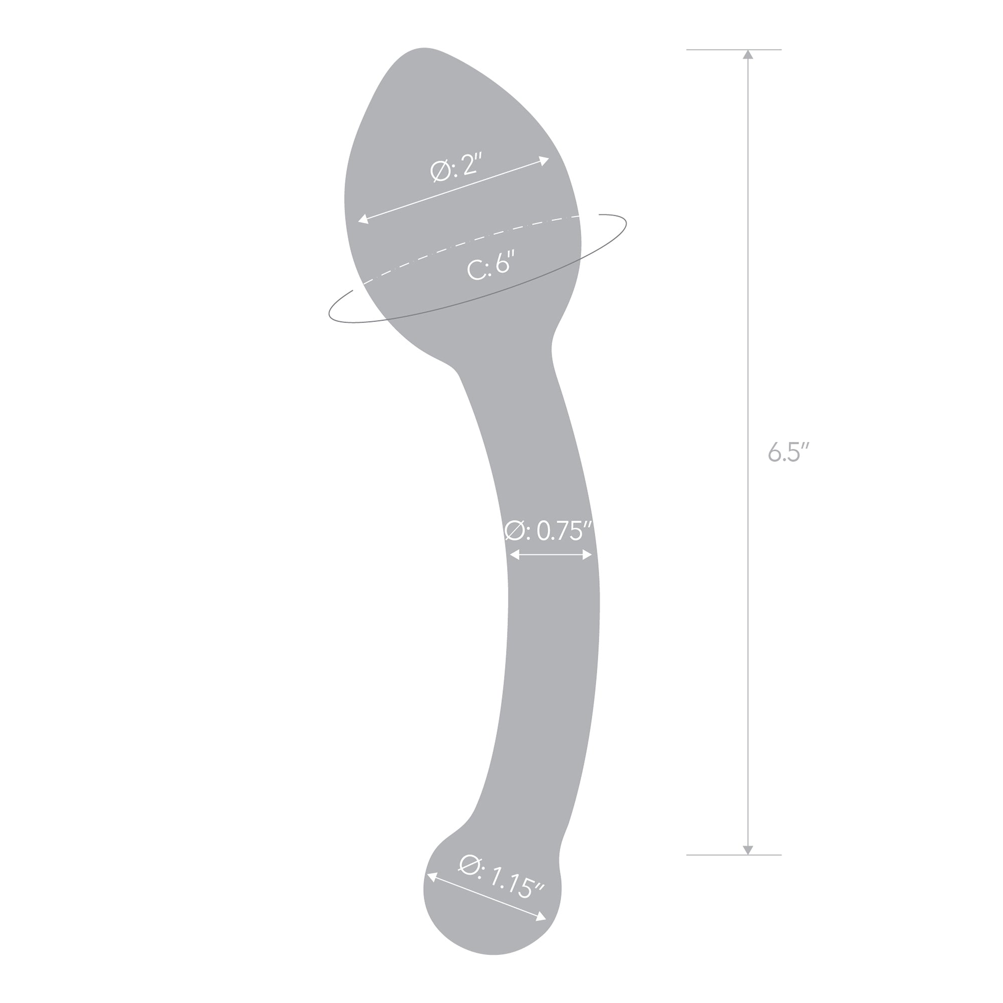 Pure Indulgence Glass Anal Slider