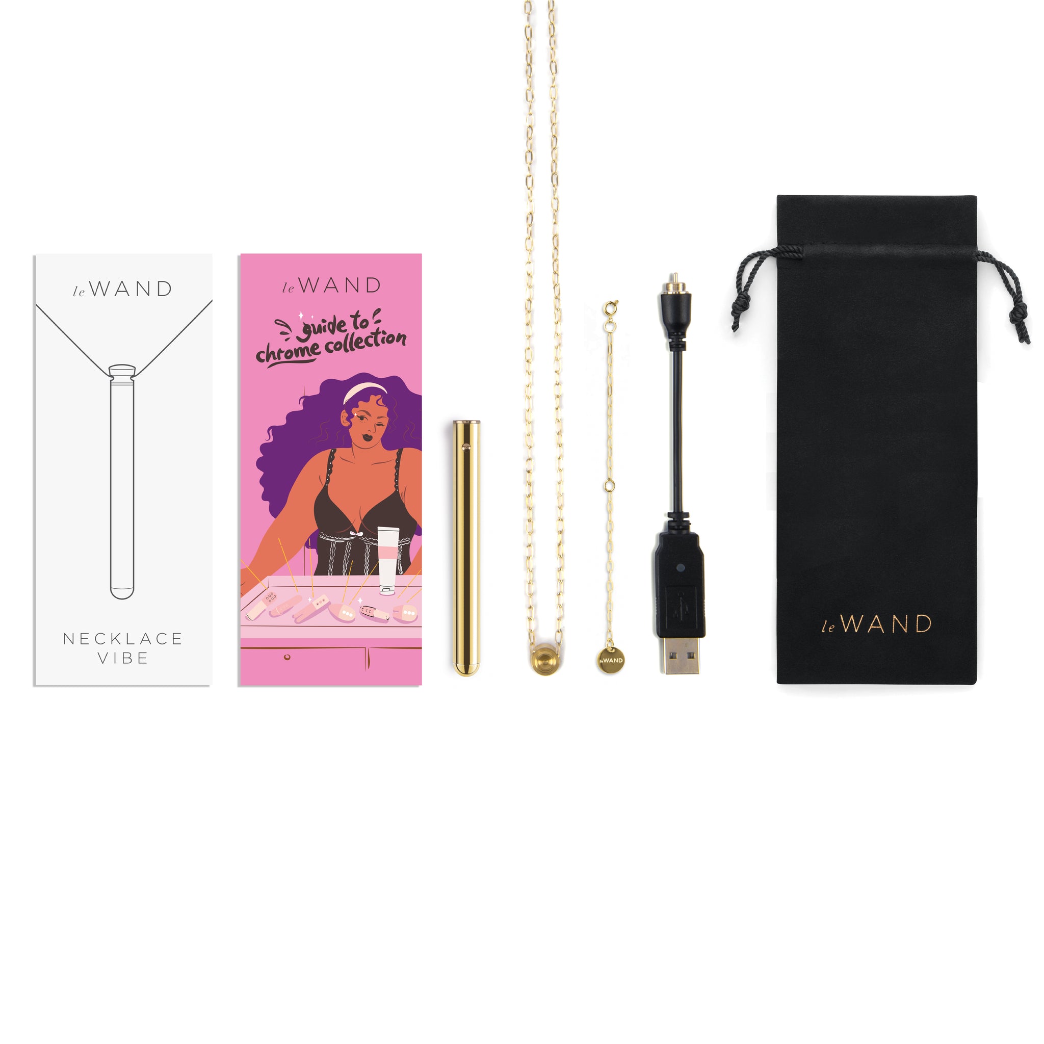 Le Wand - Vibrating Necklace Gold