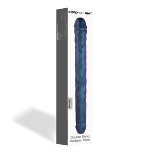 DOUBLE DONG REALISTIC DILDO - SNAKY METALLIC COLOR