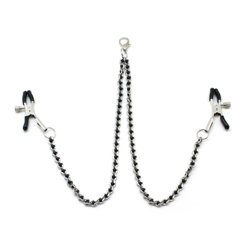 Black Beads Chains & Nipple Clamps