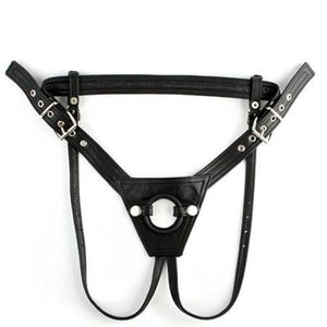 Harness Deluxe strap-on i blød læder