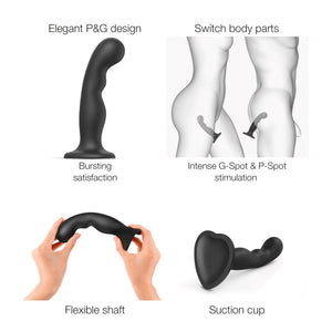 Strap-On-Me Dildo Plug P&G i Sort - M