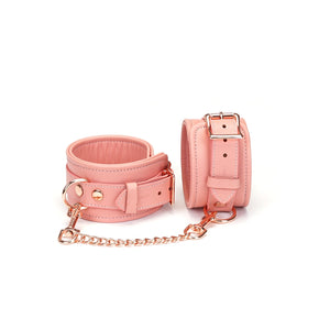 Pink Dream Leather Wrist Cuffs