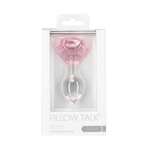 Pillow Talk Rosy Luxurious - Glas Anal Plug med Bonus Bullet