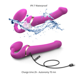 Strap-On-Me Bendable Multi Orgasme Dobbelt Dildo - M