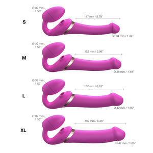 Strap-On-Me Bendable Multi Orgasme Dobbelt Dildo - M