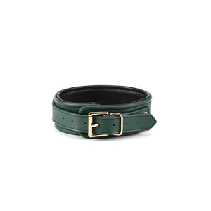 Dark Green Limited Edition Bondage Set- collar, leash & wrist
